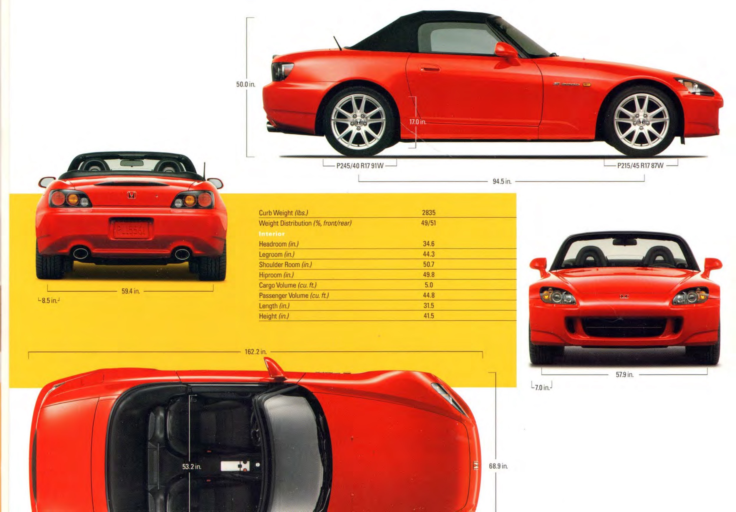 2005 Honda S2000 Brochure Page 4